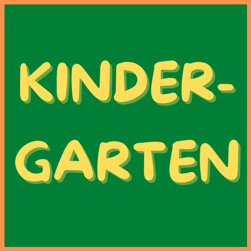 Block Letters reading "Kindergarten".